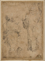 KT 2006 140
<br/>
Christus en een apostel
<br/>
<em>Breu, Jörg de Oude (ca. 1475/80 - 1537) toegeschreven aan</em>